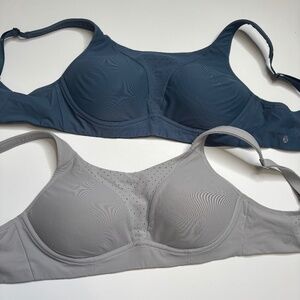 Lululemon Athletica Sports Bra Bundle  “Run Times Bra”  Blue/Gray.